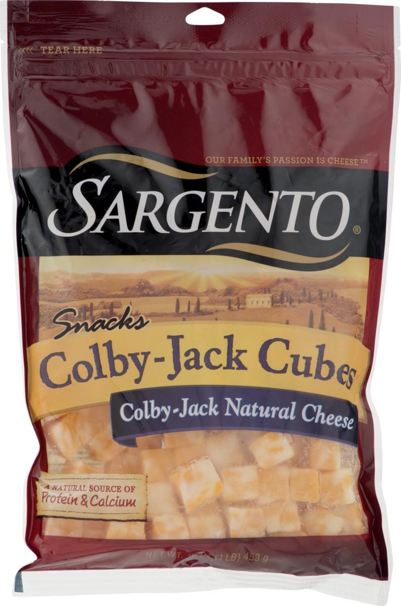slide 9 of 9, Sargento Cubes Colby Jack, 16 oz