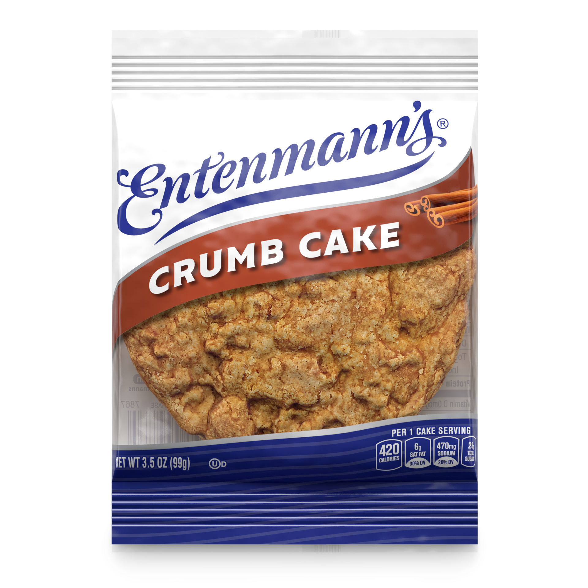 slide 1 of 5, Entenmann's Single Serve Crumb Cake, 3 oz, 1 ct