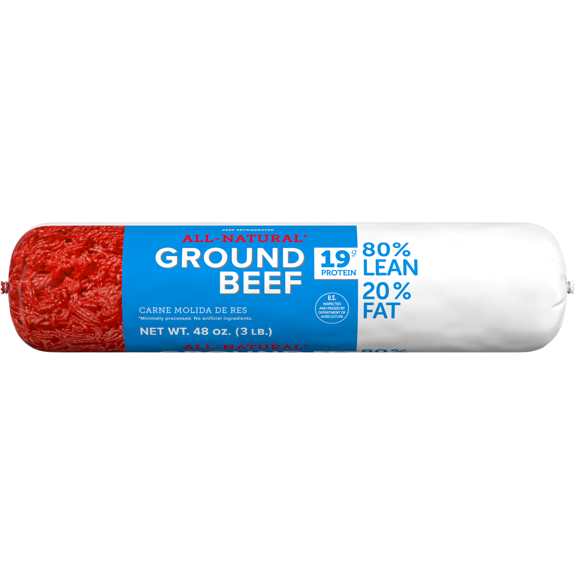 slide 1 of 8, Ground Beef 80/20 3, 1.36 kg
