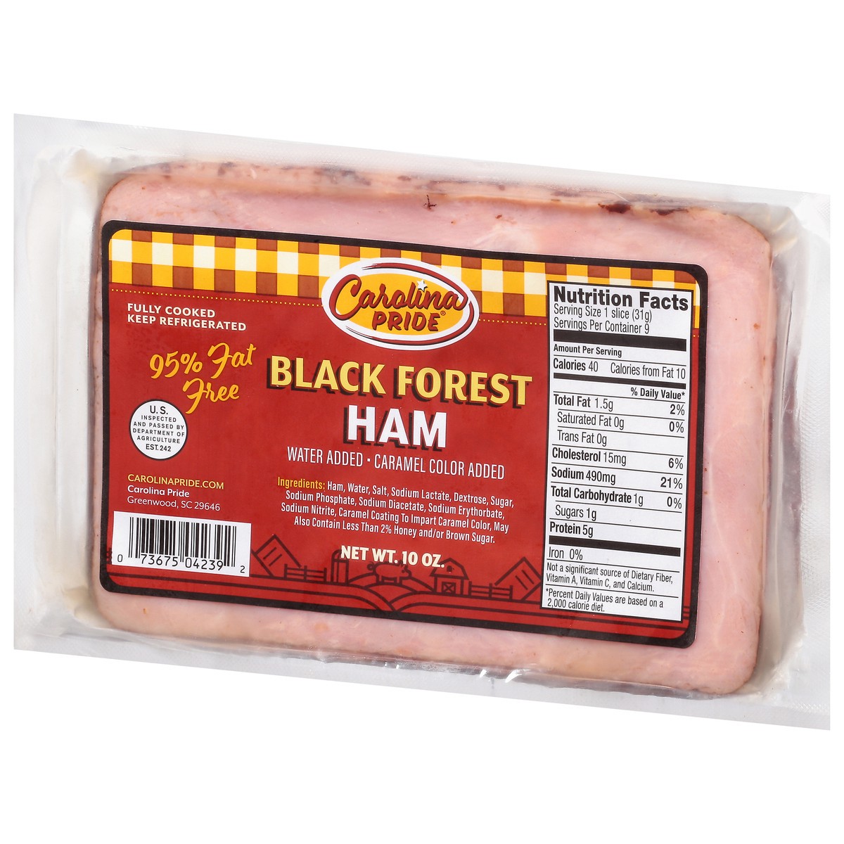 slide 6 of 9, Carolina Pride Black Forest Ham 10 oz, 10 oz