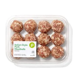 Publix Pork Meatballs, Italian-Style