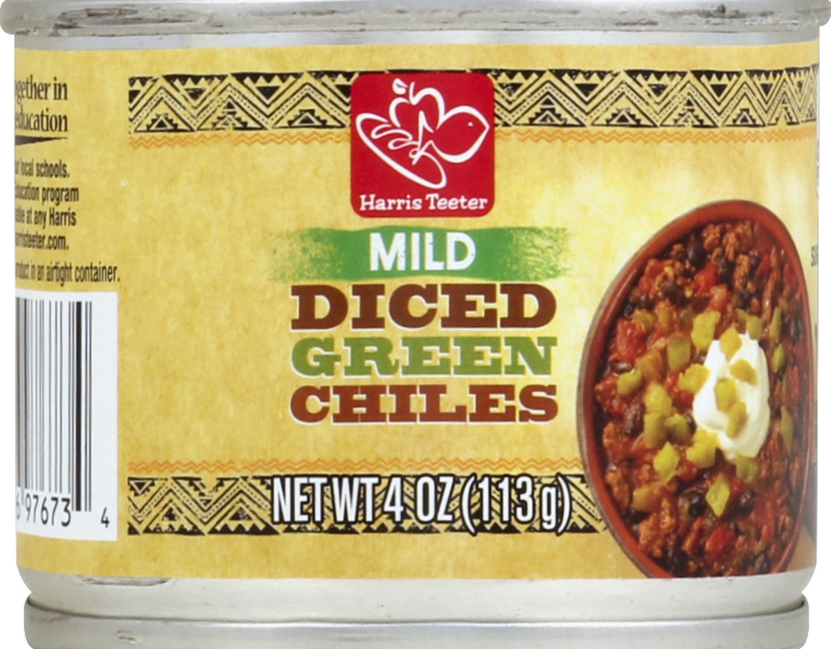 slide 2 of 2, Harris Teeter Diced Green Chiles, 4 oz