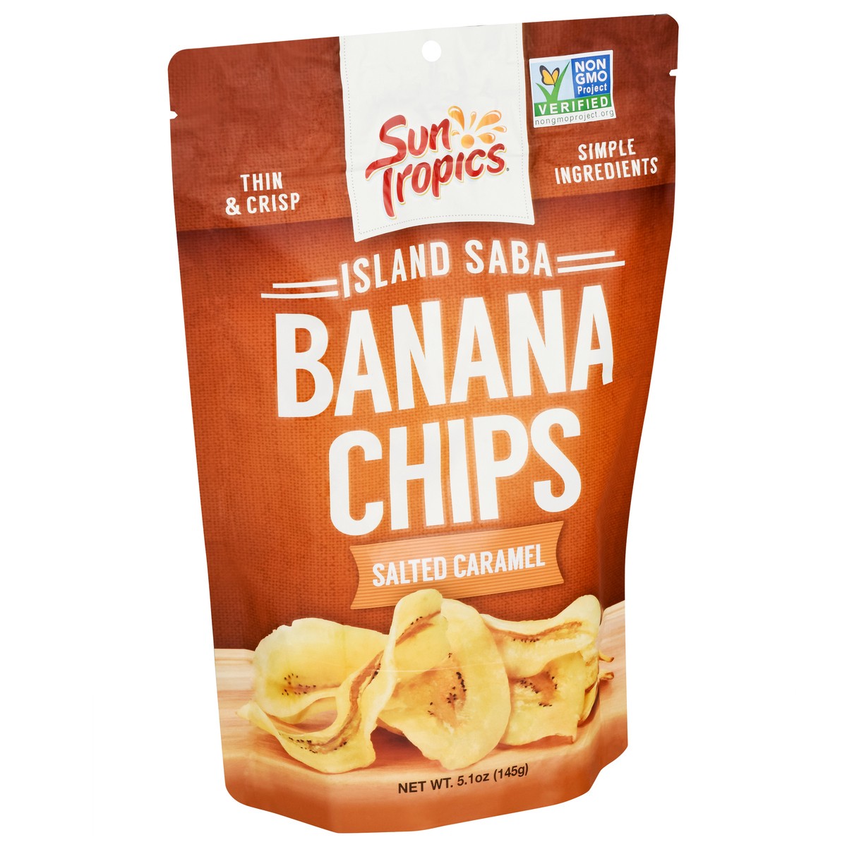 slide 5 of 9, Sun Tropics Salted Caramel Island Saba Banana Chips 5.1 oz, 5.1 oz