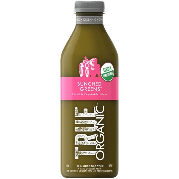 slide 1 of 1, true Organic 100% Juice Bunched Greens Smoothie, 28 fl oz