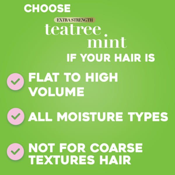 slide 12 of 25, OGX Extra Strength Refreshing Scalp + Teatree Mint Conditioner, Invigorating Conditioner with Tea Tree & Peppermint Oil & Witch Hazel, Paraben-Free, Sulfate-Free Surfactants, 25.4 Fl Oz, 25.4 oz