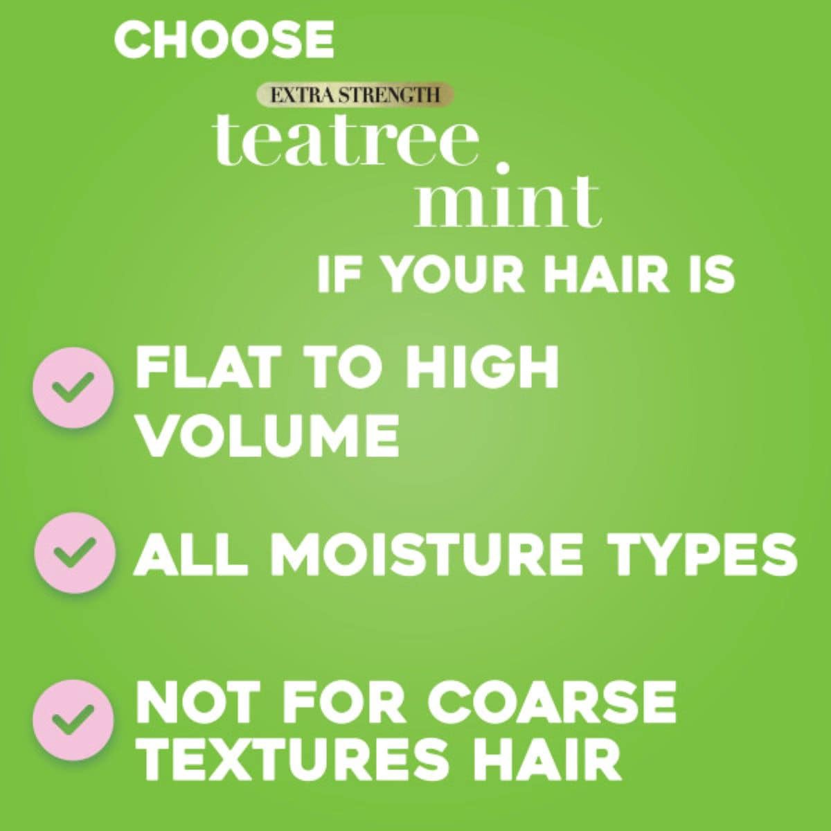 slide 13 of 25, OGX Extra Strength Refreshing Scalp + Teatree Mint Conditioner, Invigorating Conditioner with Tea Tree & Peppermint Oil & Witch Hazel, Paraben-Free, Sulfate-Free Surfactants, 25.4 Fl Oz, 25.4 oz