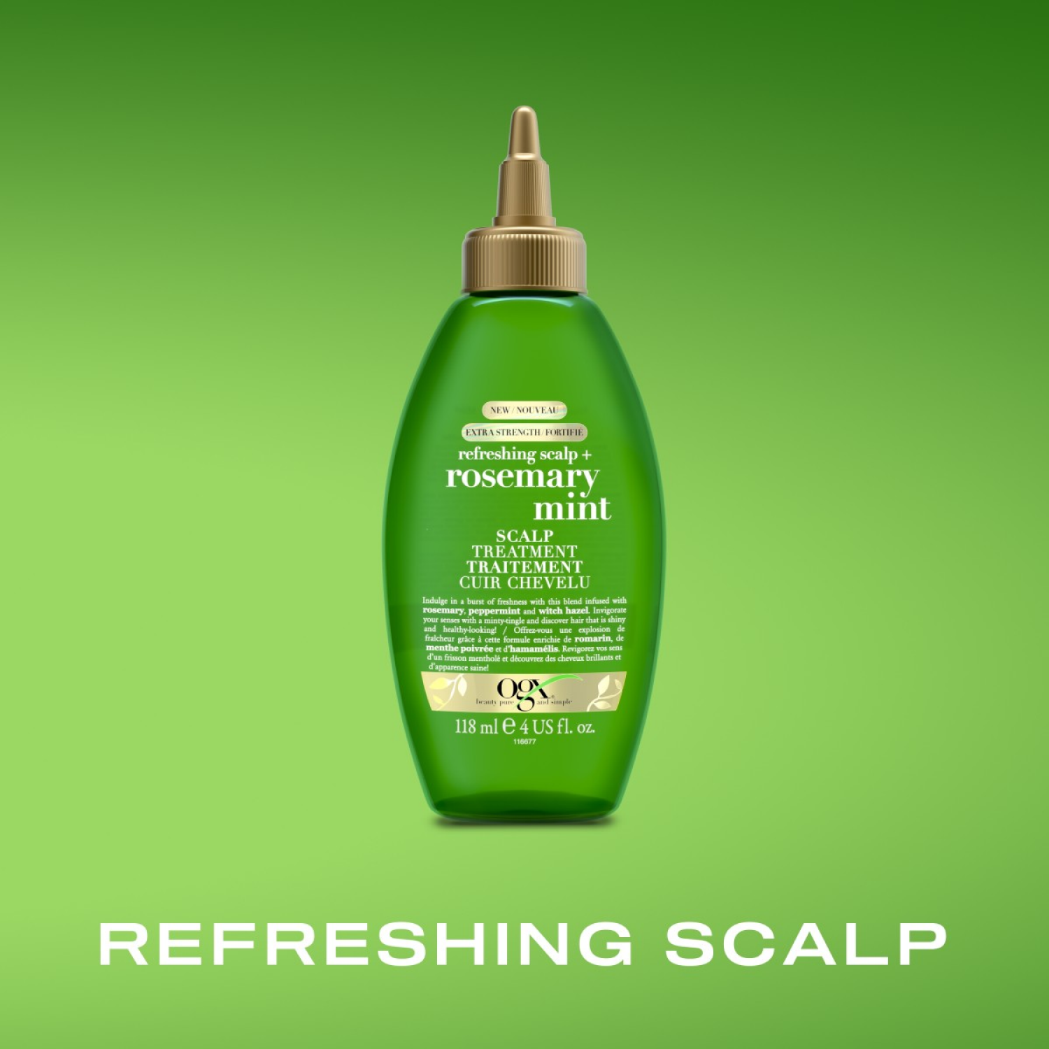 slide 4 of 8, Ogx Extra Strength Rosemary Mint Scalp Treatment, 4 Oz, 4 oz