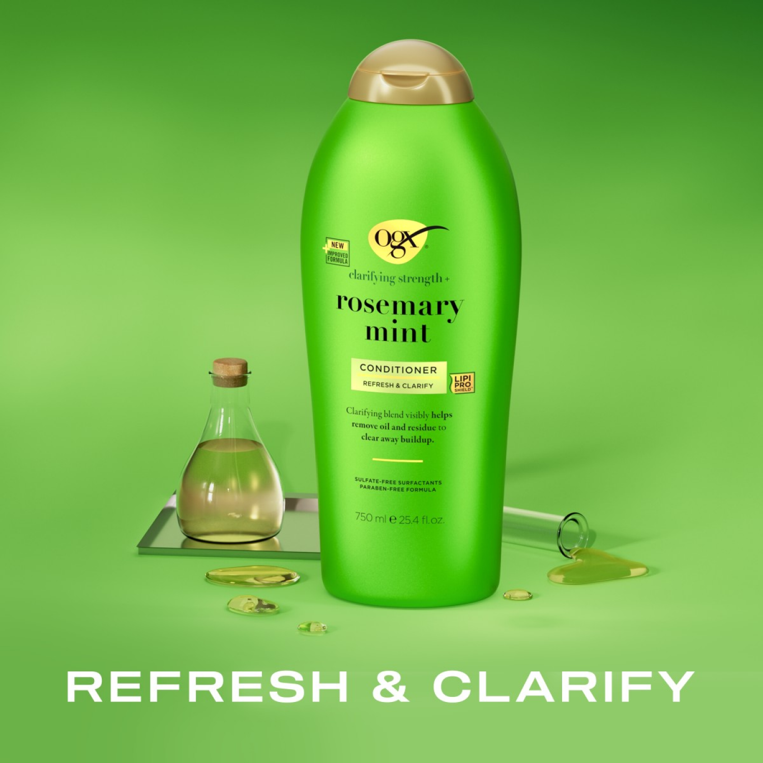 slide 4 of 8, OGX® Rosemary Mint Conditioner, 25.4 fl oz