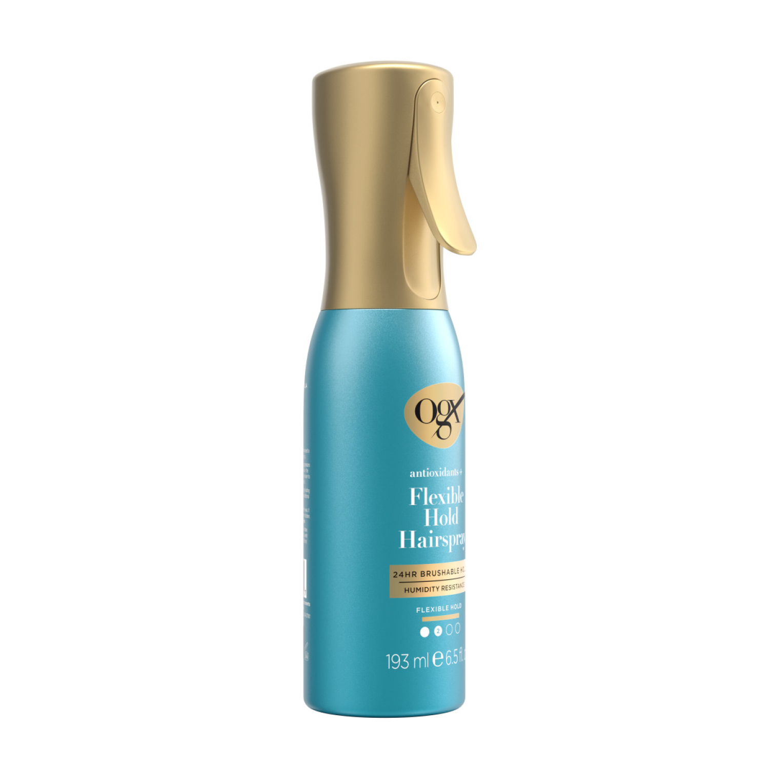 slide 5 of 8, OGX Antioxidants + Flexible Hold Hairspray, Anti Humidity Styling Spray, 6.5 fl. oz, 6.5 fl. oz