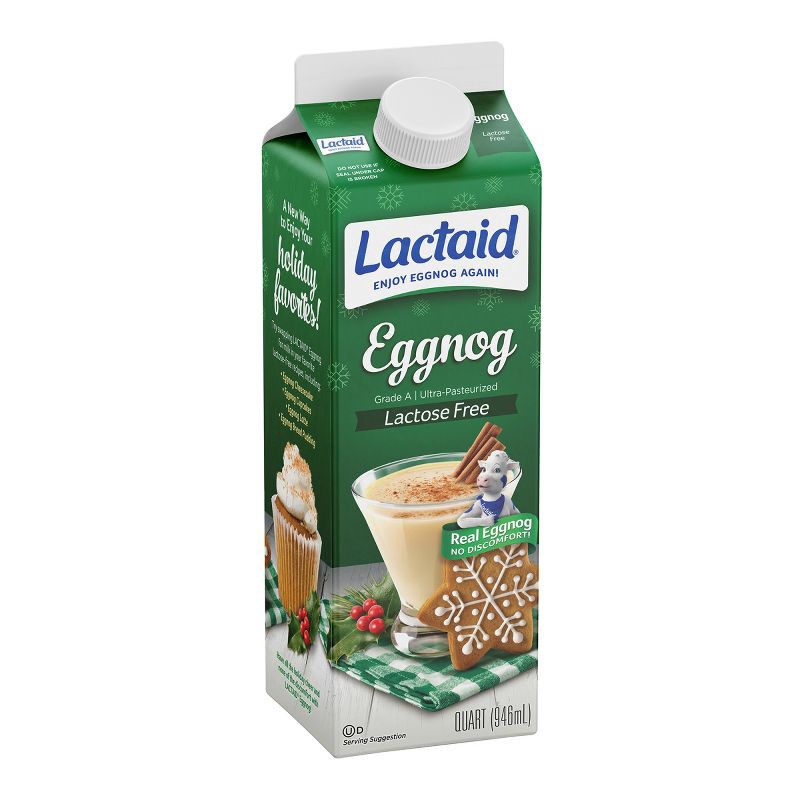 slide 5 of 6, Lactaid Lactose Free Eggnog - 1qt, 1 qt
