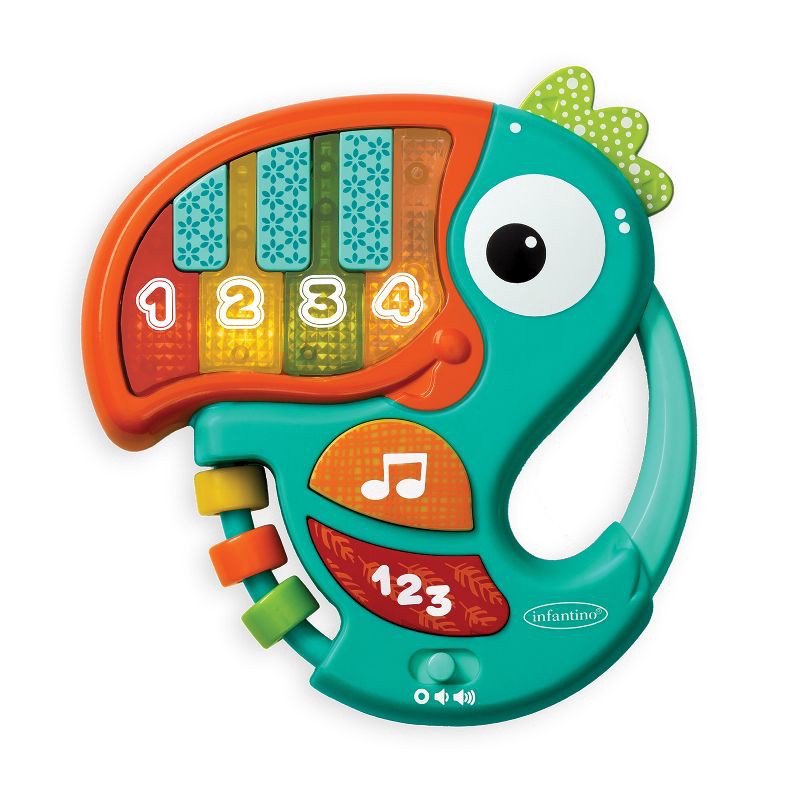 slide 1 of 8, Infantino Go gaga! Piano & Numbers Learning Toucan, 1 ct