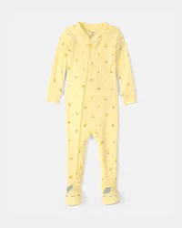 Carters Toddler Lemon 100% Cotton Snug Fit 1-Piece Pajama Set - Yellow Yellow 5T