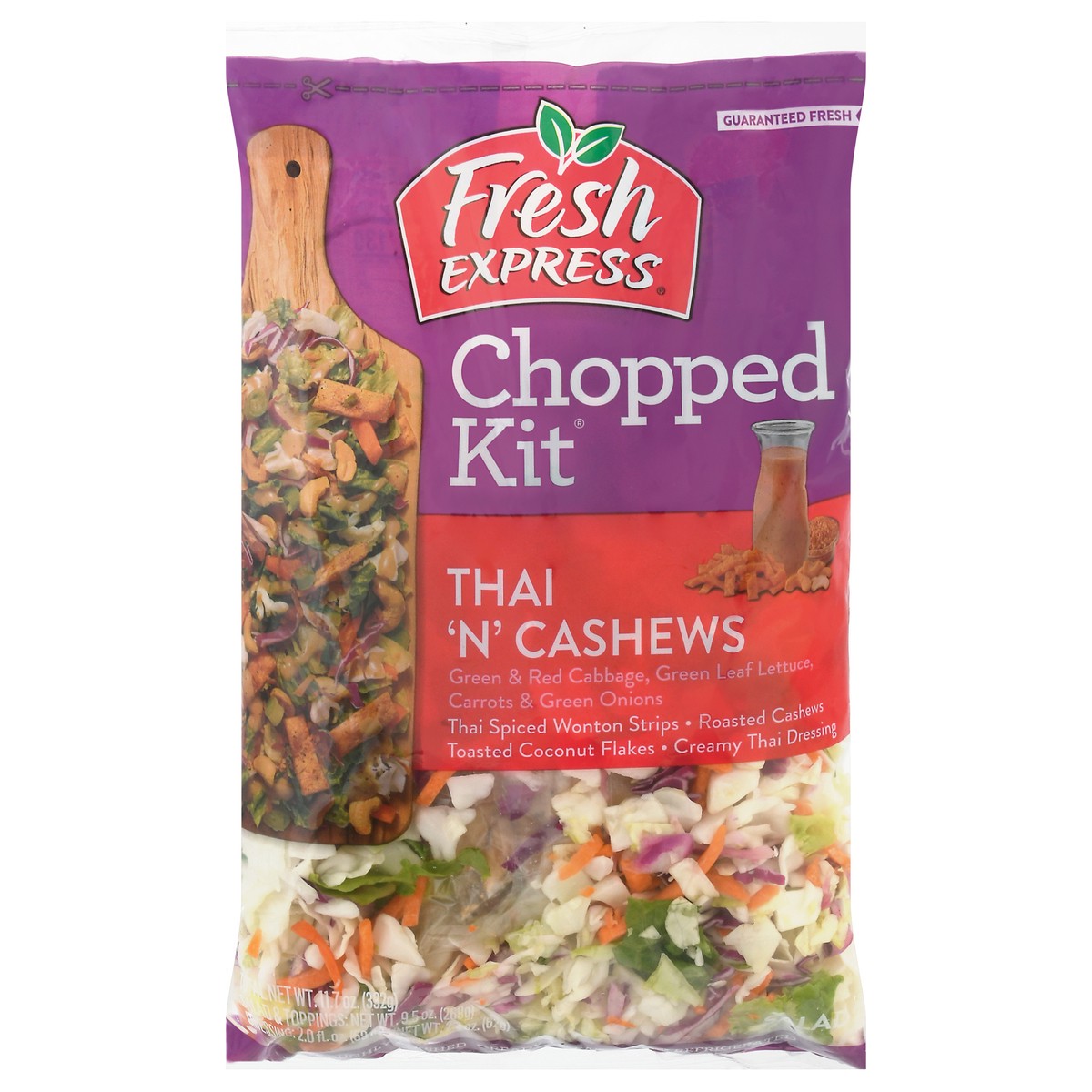 slide 13 of 14, Fresh Express Chopped Cashews Thai Salad Kit, 11.7 oz