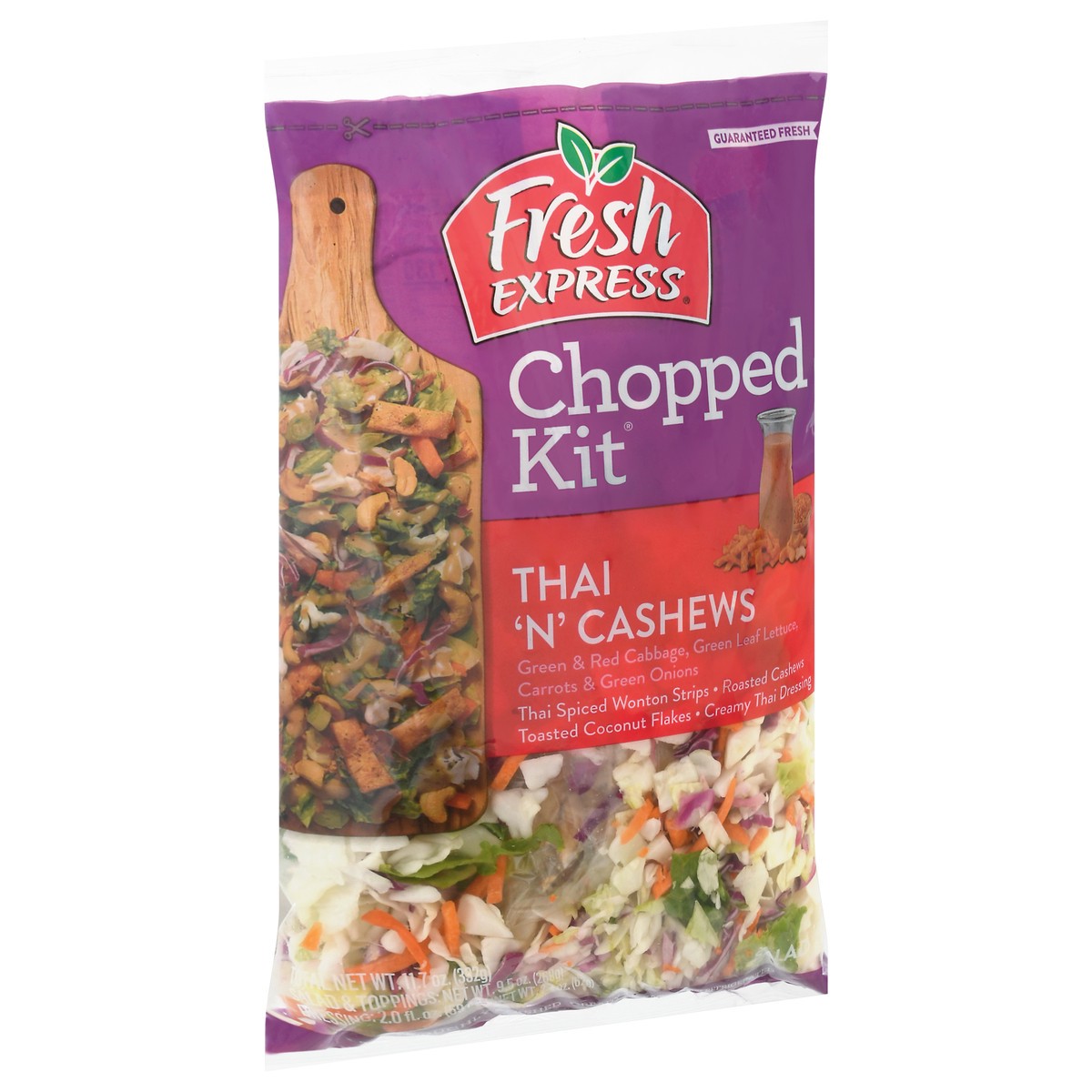 slide 6 of 14, Fresh Express Chopped Cashews Thai Salad Kit, 11.7 oz