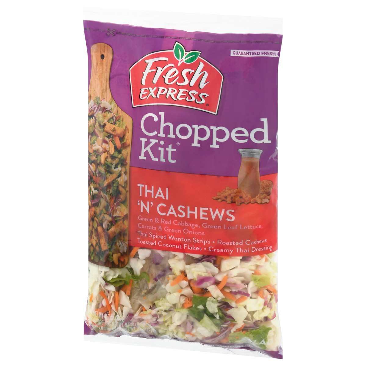 slide 11 of 14, Fresh Express Chopped Cashews Thai Salad Kit, 11.7 oz