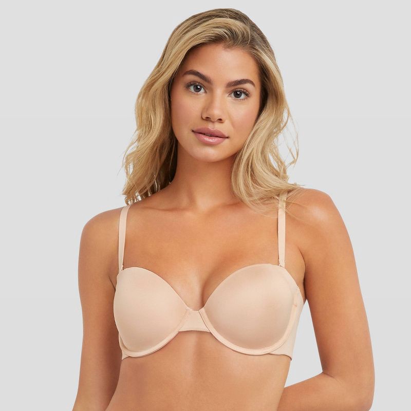 slide 5 of 8, Maidenform Self Expressions Women's Side Smoothing Strapless Bra SE6900 - Beige 38DD: Convertible, Lightly Lined, Underwire, 1 ct