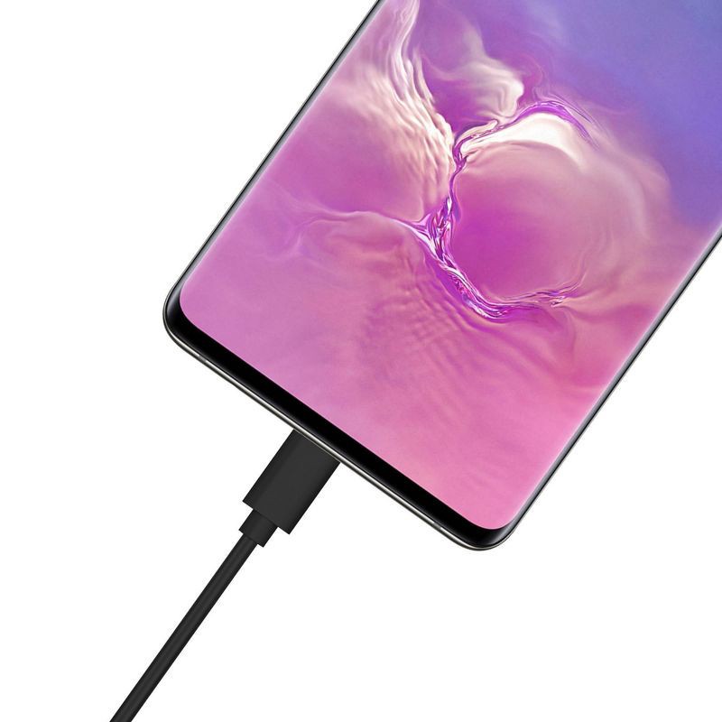 slide 5 of 8, Just Wireless 4' TPU Type-C to USB-A Cable - Black, 1 ct