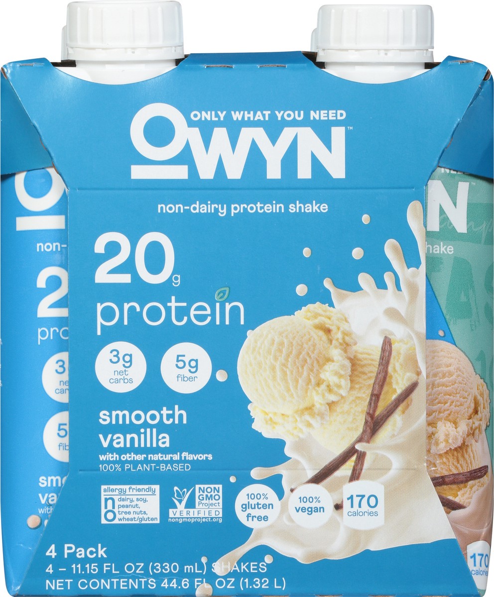 Owyn Protein Shake, Non Dairy, Smooth Vanilla 12 Fl Oz, Protein Powder