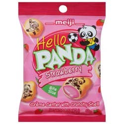 Meiji Hello Panda Strawberry Crunchy Cookie Bite Size 2.2 oz