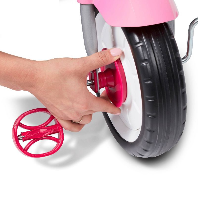 slide 13 of 25, Radio Flyer 4-in-1 Stroll 'N Trike - Pink: Steel Frame, Adjustable Seat, EVA Tires, 1 ct