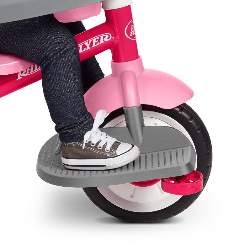 slide 5 of 25, Radio Flyer 4-in-1 Stroll 'N Trike - Pink: Steel Frame, Adjustable Seat, EVA Tires, 1 ct