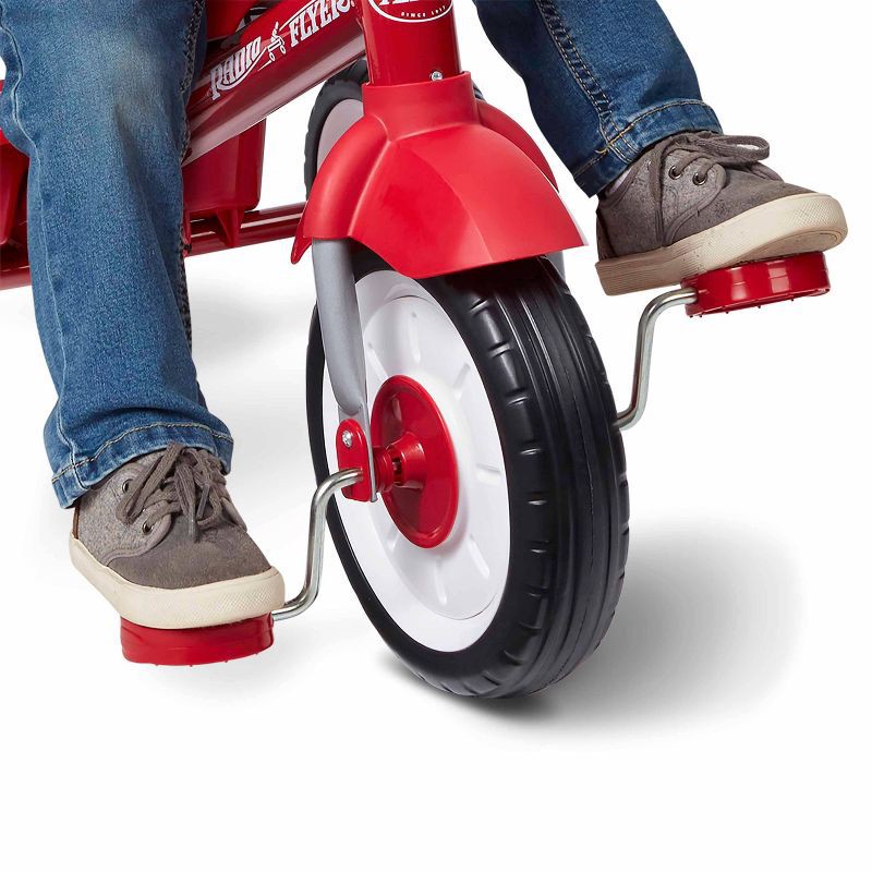 slide 12 of 30, Radio Flyer 4-in-1 Stroll 'N Trike - Red: Adjustable Seat, Steel Frame, Ages 1-5, 1 ct