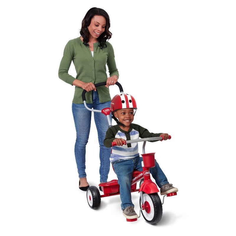 slide 18 of 30, Radio Flyer 4-in-1 Stroll 'N Trike - Red: Adjustable Seat, Steel Frame, Ages 1-5, 1 ct