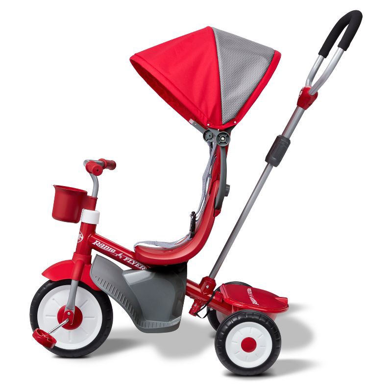 slide 24 of 30, Radio Flyer 4-in-1 Stroll 'N Trike - Red: Adjustable Seat, Steel Frame, Ages 1-5, 1 ct