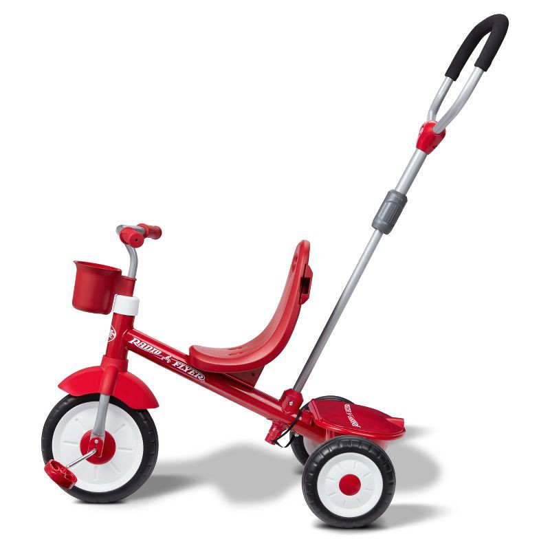 slide 26 of 30, Radio Flyer 4-in-1 Stroll 'N Trike - Red: Adjustable Seat, Steel Frame, Ages 1-5, 1 ct