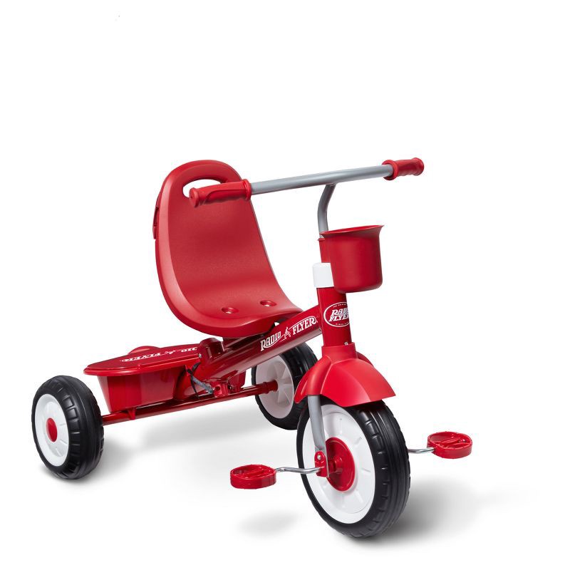 slide 27 of 30, Radio Flyer 4-in-1 Stroll 'N Trike - Red: Adjustable Seat, Steel Frame, Ages 1-5, 1 ct