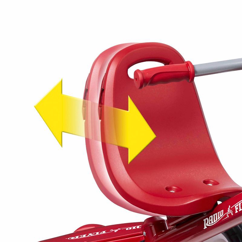 slide 7 of 30, Radio Flyer 4-in-1 Stroll 'N Trike - Red: Adjustable Seat, Steel Frame, Ages 1-5, 1 ct