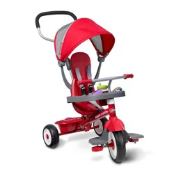 Radio Flyer 4-in-1 Stroll 'N Trike - Red: Adjustable Seat, Steel Frame, Ages 1-5