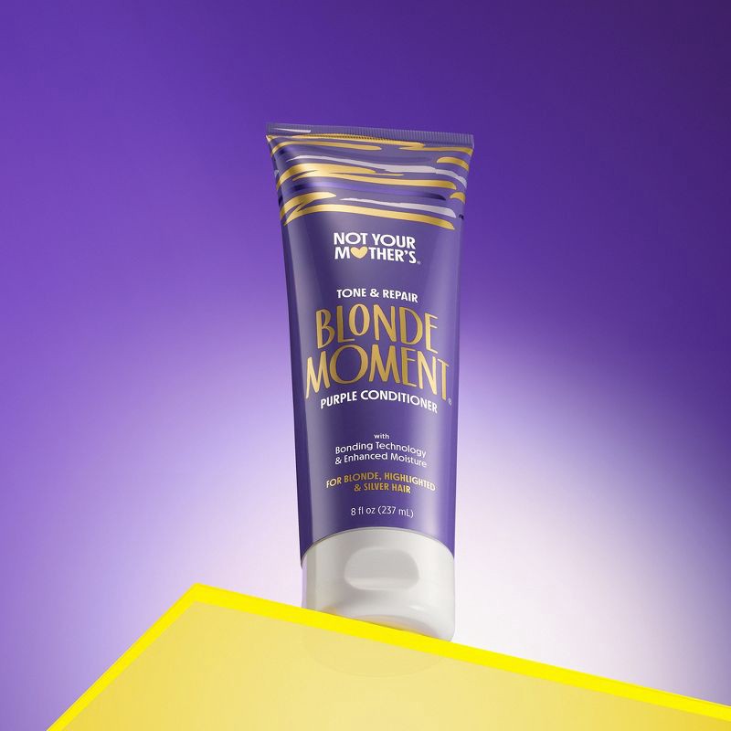 slide 3 of 7, Not Your Mother's Blonde Moment Purple Bonding Conditioner Tone and Repair Lightened Hair - 8 fl oz, 8 fl oz