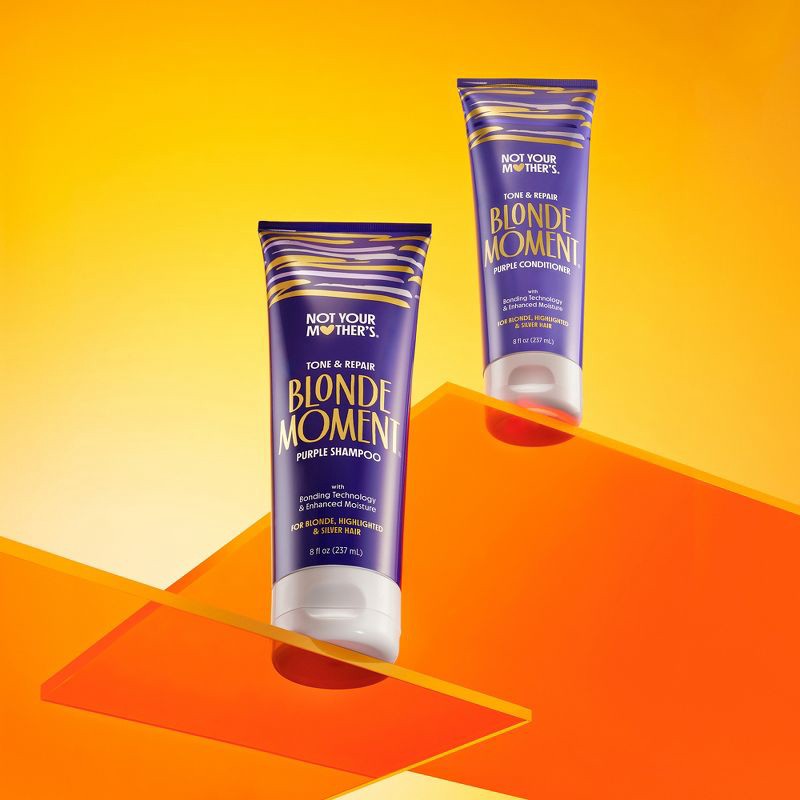 slide 6 of 7, Not Your Mother's Blonde Moment Purple Bonding Conditioner Tone and Repair Lightened Hair - 8 fl oz, 8 fl oz