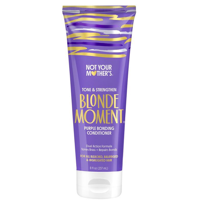 slide 1 of 7, Not Your Mother's Blonde Moment Purple Bonding Conditioner Tone and Repair Lightened Hair - 8 fl oz, 8 fl oz