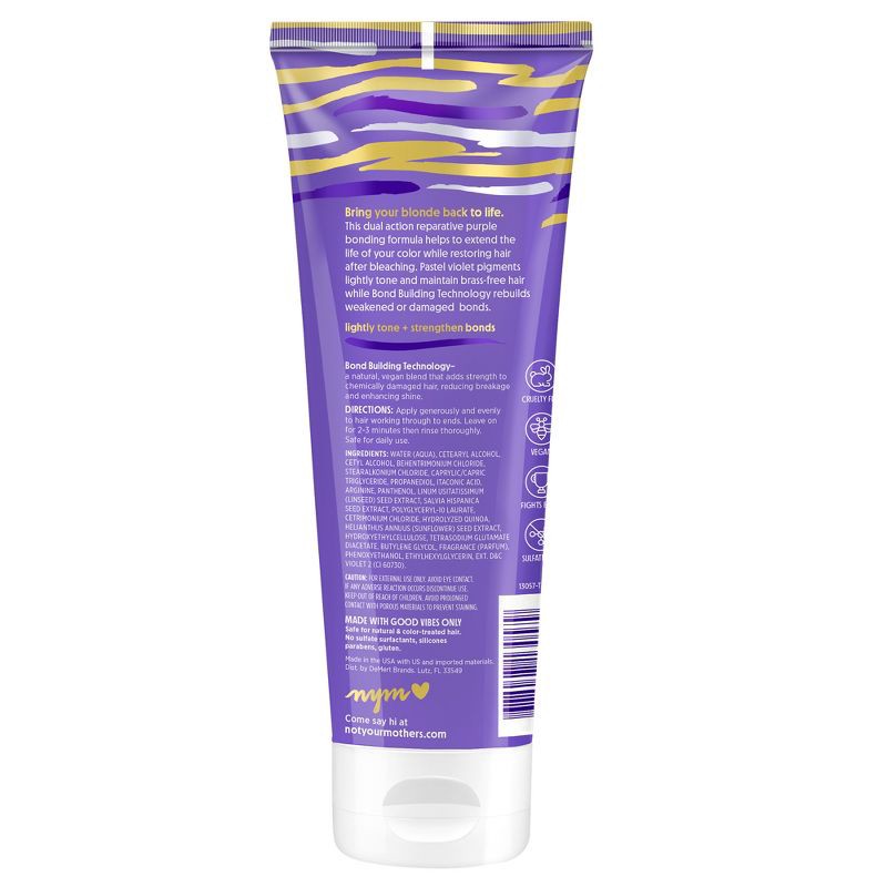 slide 7 of 7, Not Your Mother's Blonde Moment Purple Bonding Conditioner Tone and Repair Lightened Hair - 8 fl oz, 8 fl oz