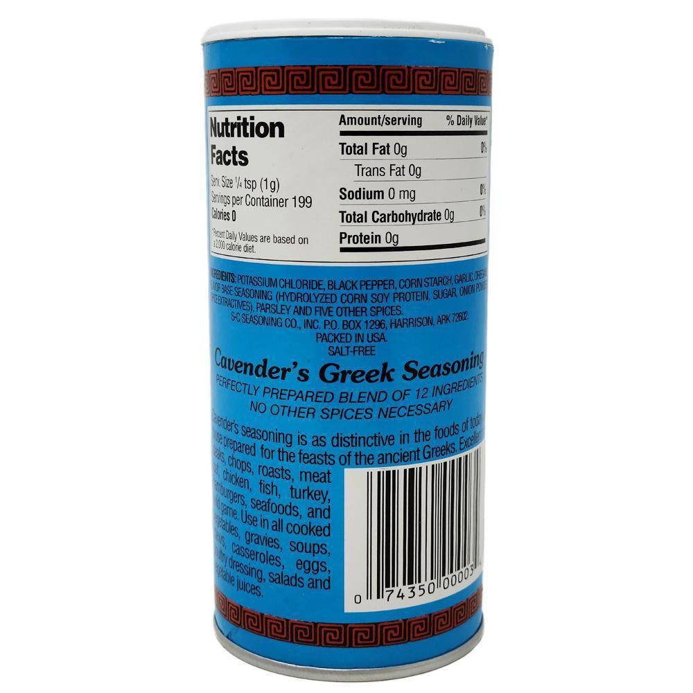 Cavender's Salt Free All Purpose Greek Seasoning 7 oz Shipt