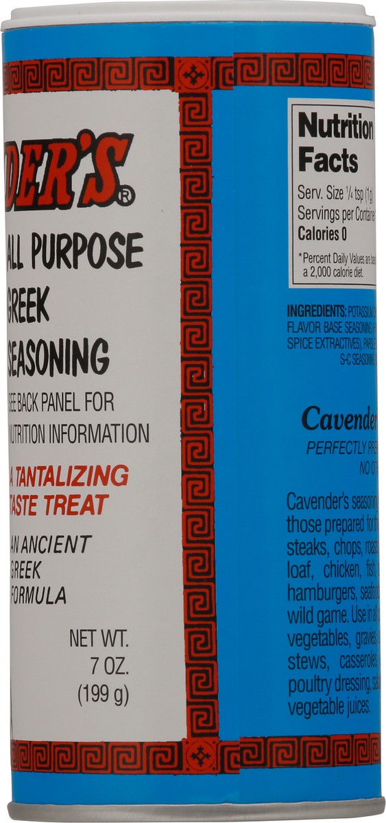 slide 3 of 9, Cavender's Greek Seasoning Salt Free, 7 oz