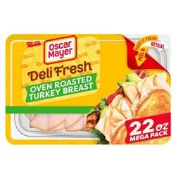 Oscar Mayer Deli Fresh Oven Roasted Turkey Breast Sliced Lunch Meat Mega Pack - 22oz
