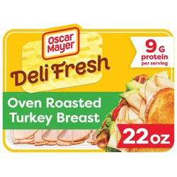 Oscar Mayer Deli Fresh Oven Roasted Turkey Breast Sliced Lunch Meat Mega Pack - 22oz