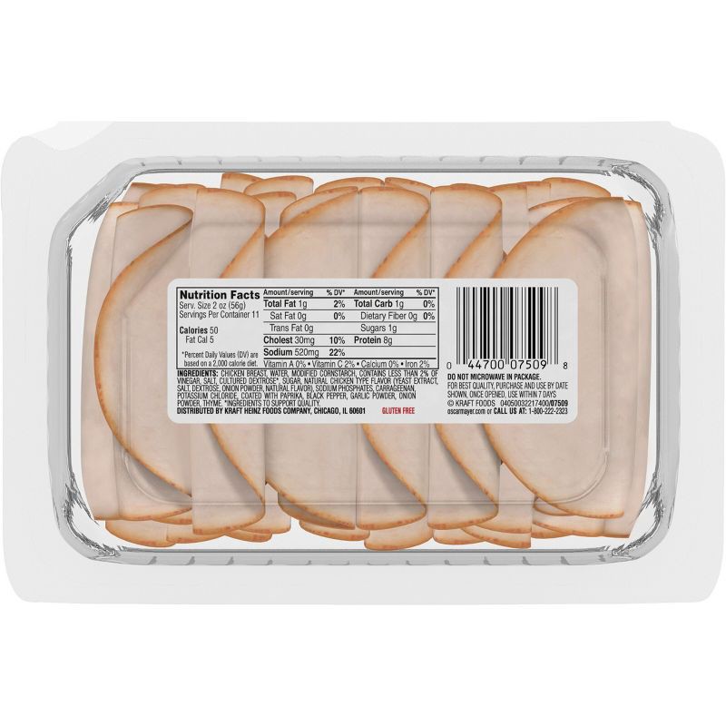 slide 2 of 10, Oscar Mayer Deli Fresh Rotisserie Seasoned Chicken Breast Sliced Lunch Meat Mega Pack - 22oz, 22 oz