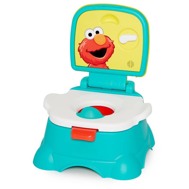 slide 1 of 15, Sesame Street 3-in-1 Potty Chair, Step Stool and Toilet Training Seat - Elmo Hooray!, 1 ct