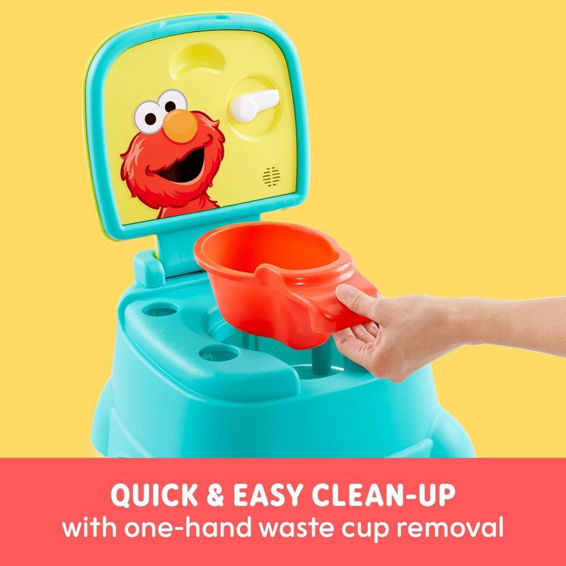 slide 13 of 15, Sesame Street 3-in-1 Potty Chair, Step Stool and Toilet Training Seat - Elmo Hooray!, 1 ct