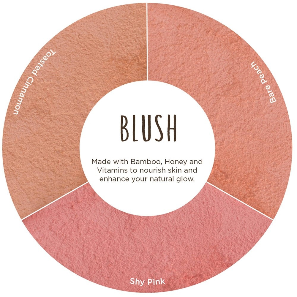 slide 8 of 9, Burt's Bees 100% Natural Blush with Vitamin E - Bare Peach - 0.19oz, 0.19 oz