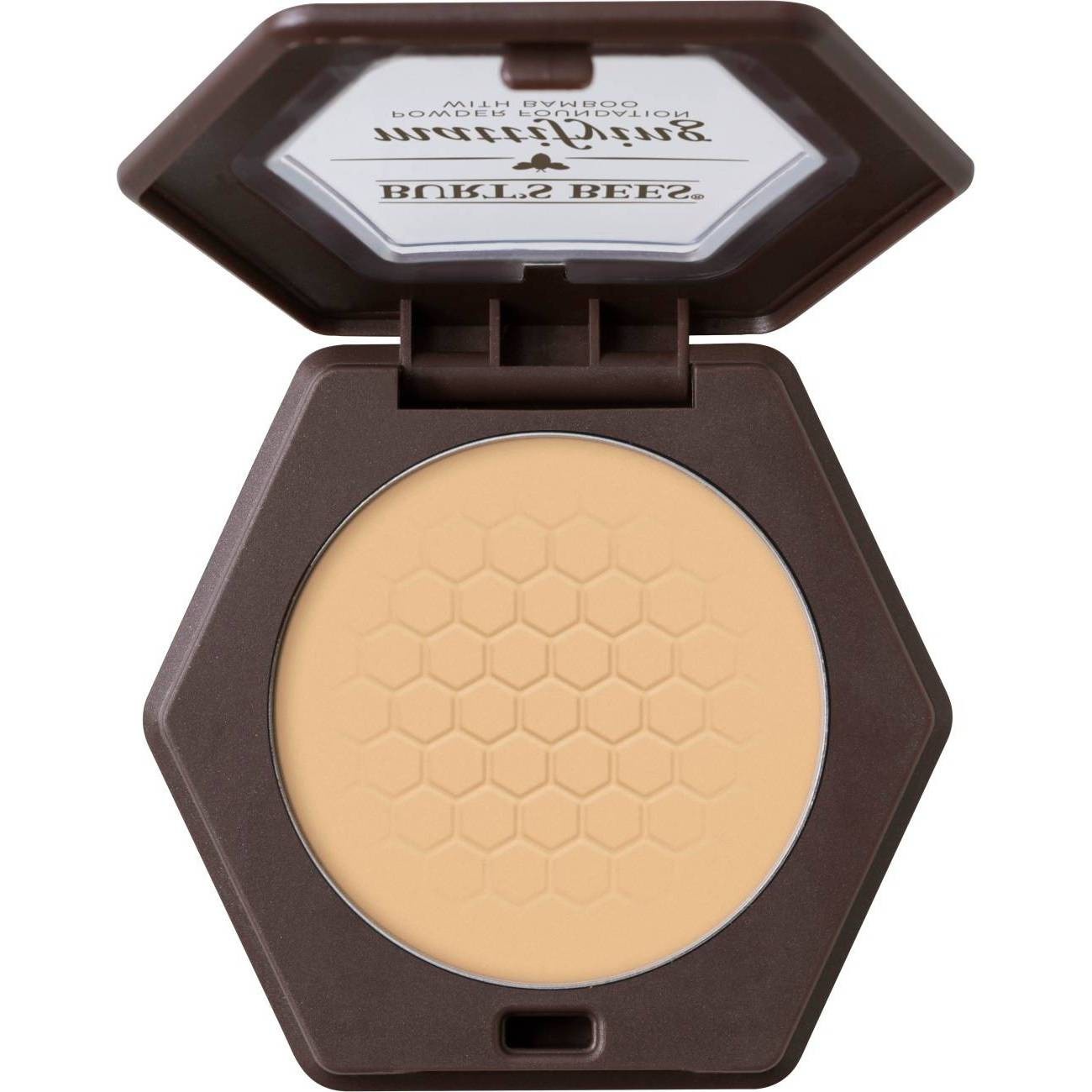 slide 1 of 9, Burt's Bees 100% Natural Mattifying Pressed Powder Foundation - 1105 Bare - 0.3oz, 0.3 oz