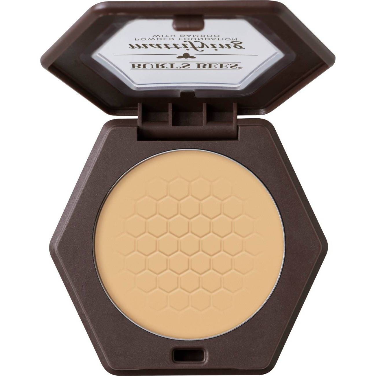 slide 1 of 9, Burt's Bees 100% Natural Mattifying Pressed Powder Foundation - 1110 Vanilla - 0.3oz, 0.3 oz