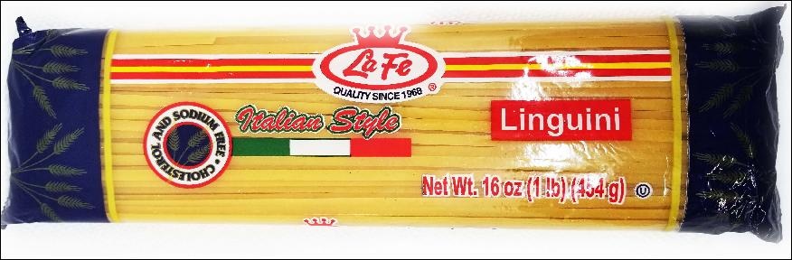 slide 1 of 1, La Fe Pasta Linguini, 16 oz