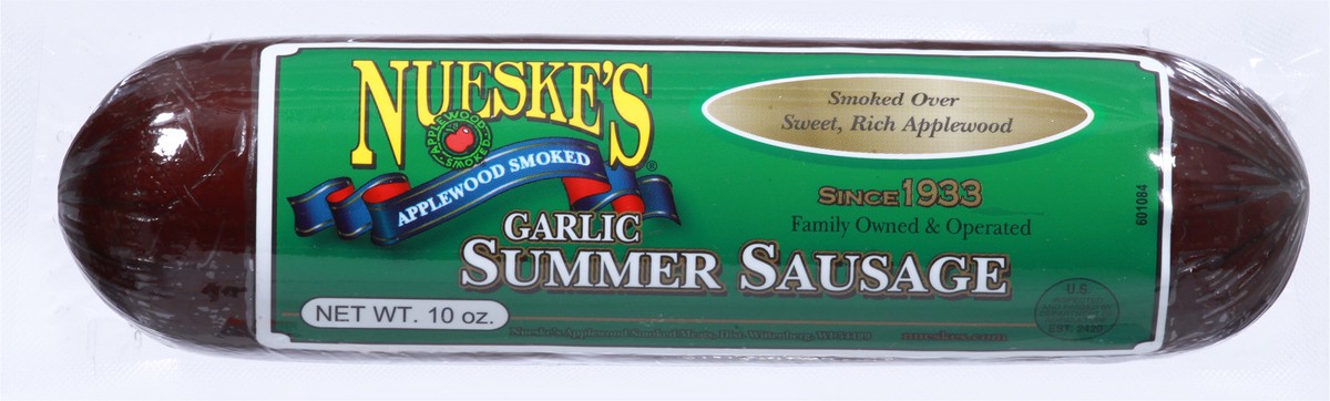 slide 8 of 9, Nueske's Garlic Summer Sausage 10 oz, 10 oz