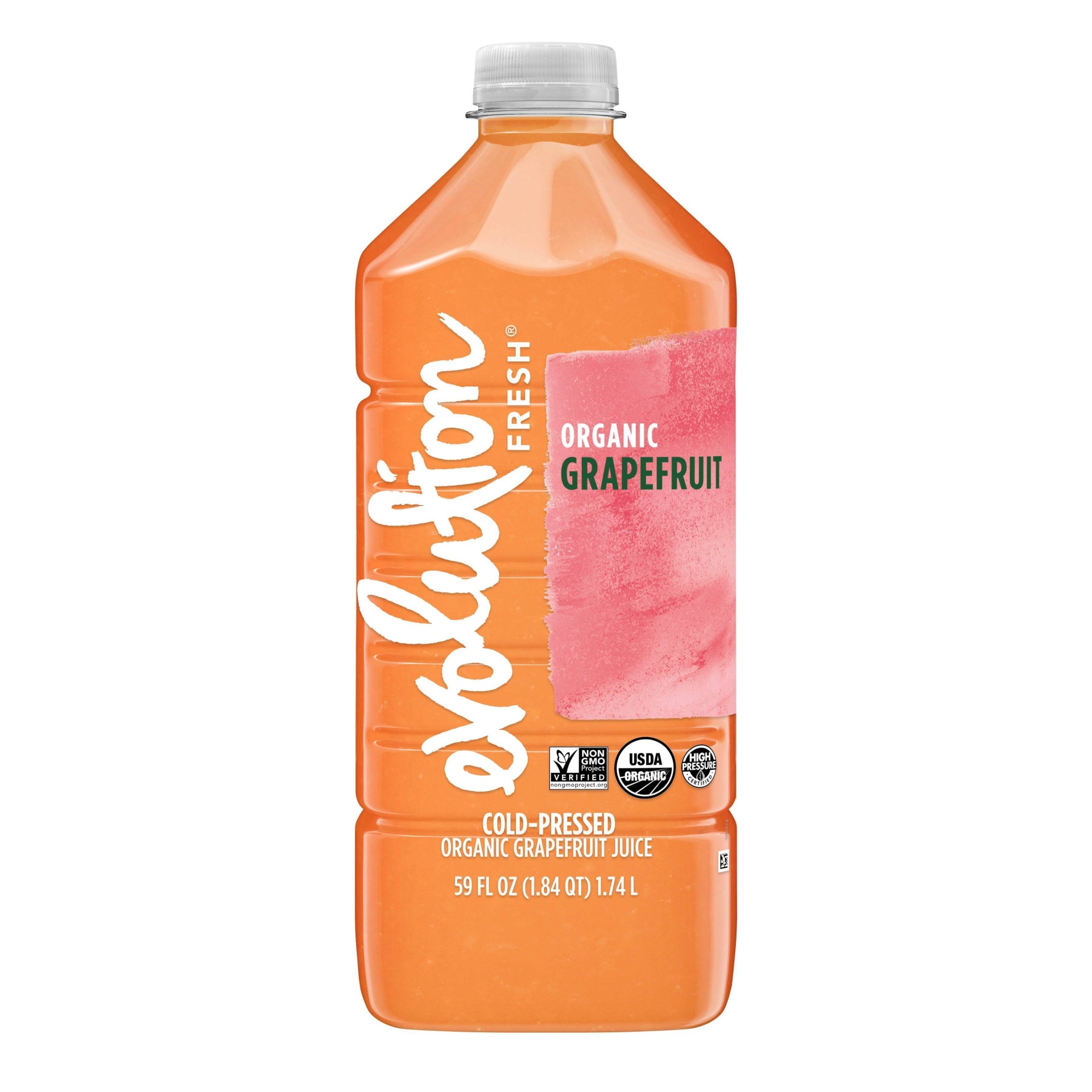 slide 1 of 1, Evolution Fresh Organic Grapefruit — Cold-Pressed Grapefruit Juice — No Added Sweeteners — 59 fl oz, 59 fl oz