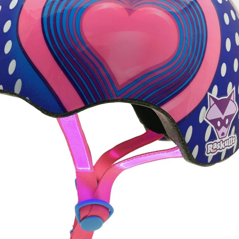 slide 7 of 7, Raskullz LED Hearts Straps Child Bike Helmet, 1 ct